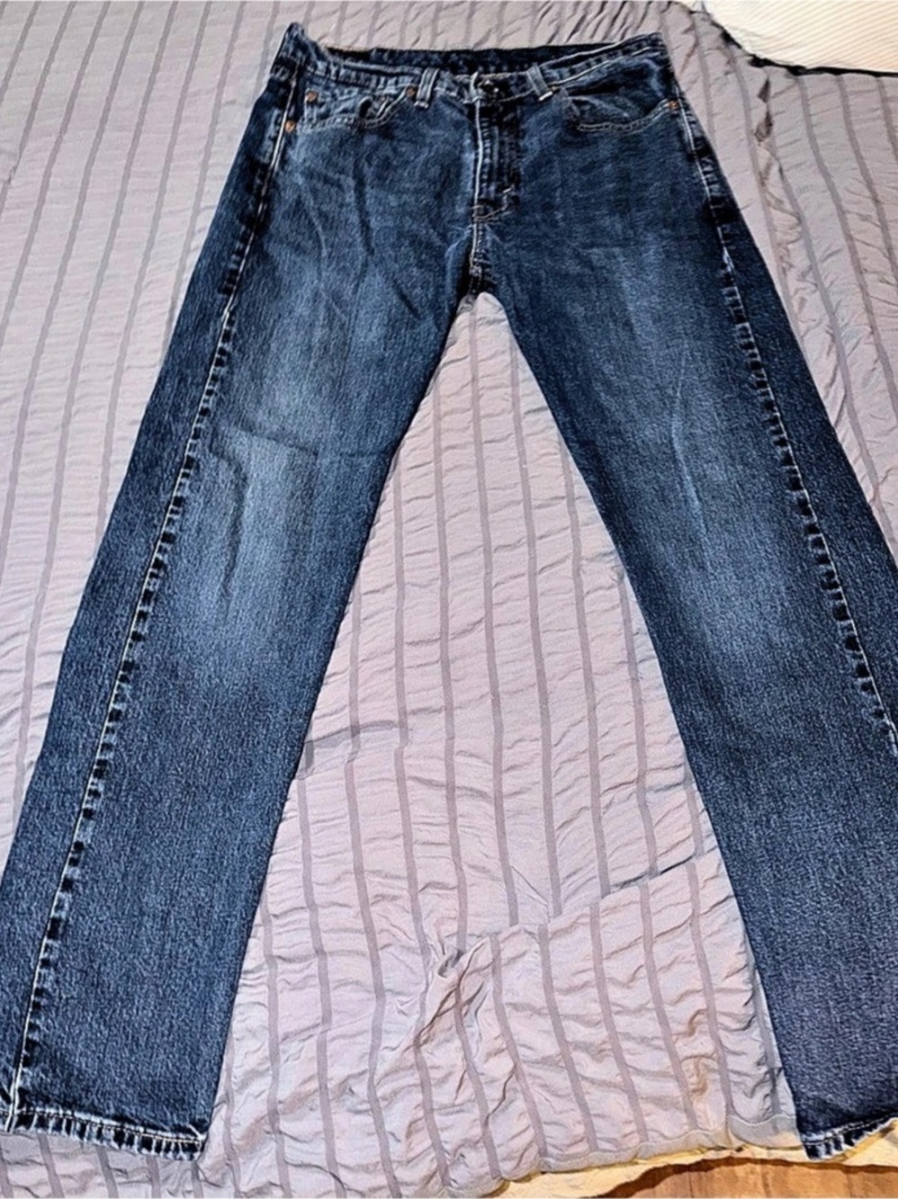 Levi's 505 Regular Fit Jeans Men's Straight Jeans Blue Waist 33 Length 34